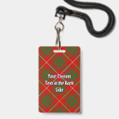 Clan Bruce Tartan Ausweis (Rückseite mit Lanyard)