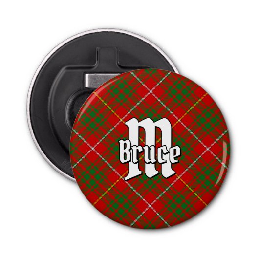 Clan Bruce Tartan Bottle Opener Flaschenöffner (Vorderseite)