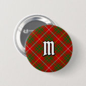 Clan Bruce Tartan Button (Vorne & Hinten)