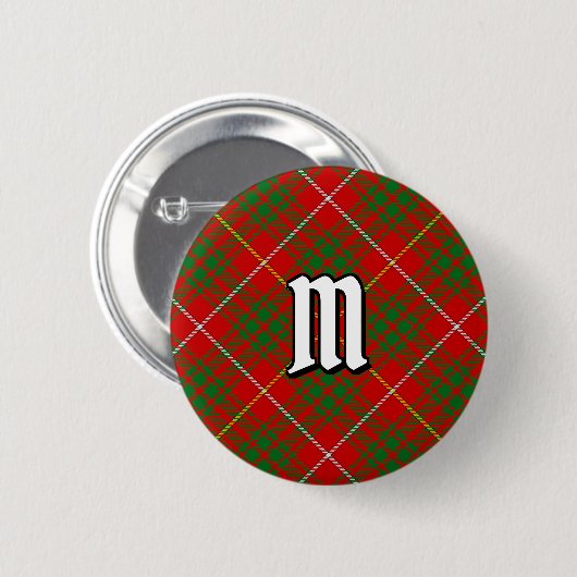 Clan Bruce Tartan Button (Vorne & Hinten)