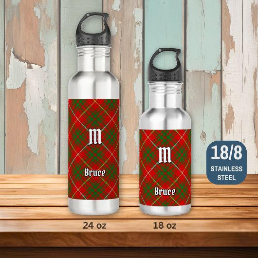 Clan Bruce Tartan Edelstahlflasche