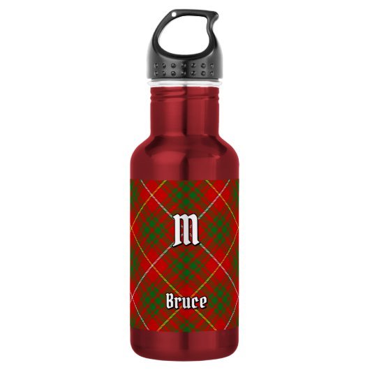 Clan Bruce Tartan Edelstahlflasche (Vorderseite)