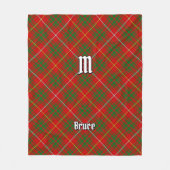 Clan Bruce Tartan Fleecedecke (Vorderseite)