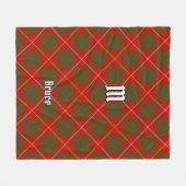 Clan Bruce Tartan Fleecedecke (Vorderseite (Horizontal))