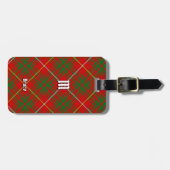 Clan Bruce Tartan Gepäckanhänger (Vorderseite horizontal)