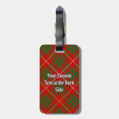 Clan Bruce Tartan Gepäckanhänger (Rückseite vertikal)