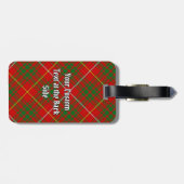 Clan Bruce Tartan Gepäckanhänger (Rückseite horizontal)