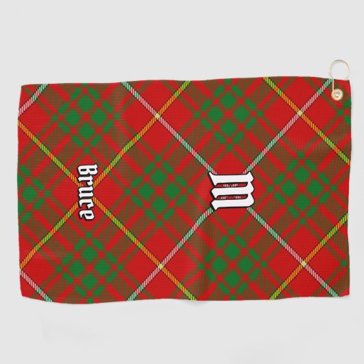 Clan Bruce Tartan Golfhandtuch (Horizontal)