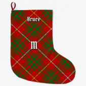 Clan Bruce Tartan Großer Weihnachtsstrumpf (Vorderseite)