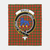 Clan Bruce Tartan Kariert Fleecedecke (Vorderseite)