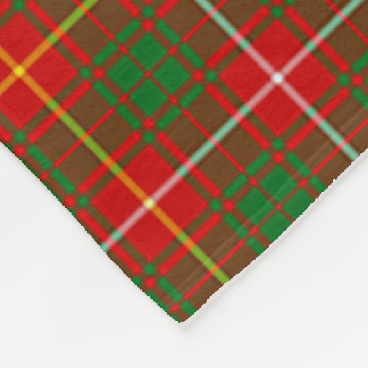 Clan Bruce Tartan Kariert Fleecedecke (Ecke)