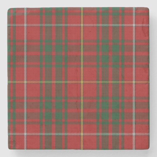 Clan Bruce Tartan Kariert Stone Untersetzer (Vorderseite)