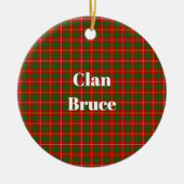 Clan Bruce Tartan Keramik Ornament (Vorne)