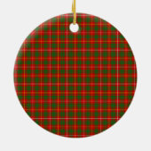 Clan Bruce Tartan Keramik Ornament (Hinten)