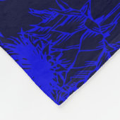 Clan Bruce Tartan Knot & Flag Fleecedecke (Ecke)