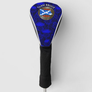 Clan Bruce Tartan Knot & Flag Golf Headcover