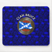 Clan Bruce Tartan Knot & Flag Mousepad (Vorne)