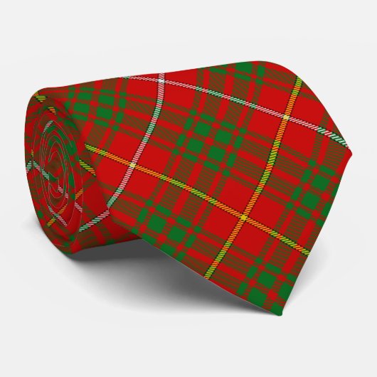 Clan Bruce Tartan Krawatte (Gerollt)