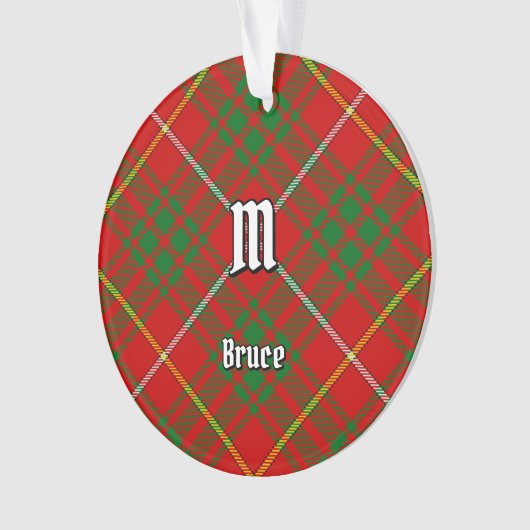 Clan Bruce Tartan Ornament (Vorderseite)
