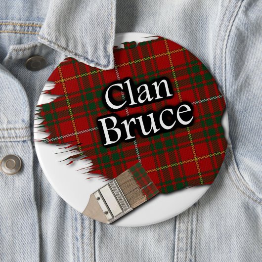 Clan Bruce Tartan Paint Brush Button (Beispiel)