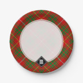 Clan Bruce Tartan Pappteller (Vorderseite)