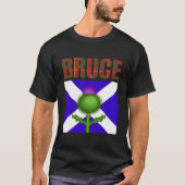 Clan Bruce Tartan Scottish Family Name Scotland Pr T-Shirt (Vorderseite)