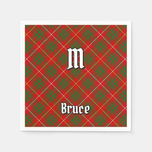 Clan Bruce Tartan Serviette (Vorderseite)