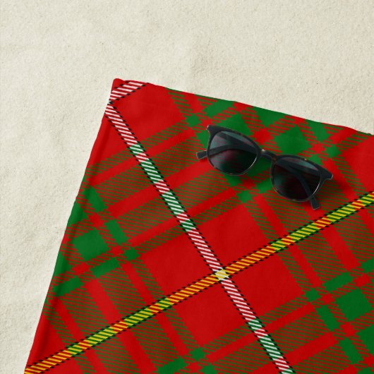 Clan Bruce Tartan Strandtuch (Beispiel)