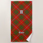 Clan Bruce Tartan Strandtuch (Vorderseite)