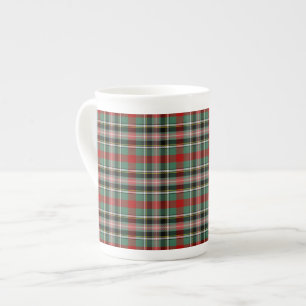 Clan Bruce von Kinnaird Tartan Porzellantasse