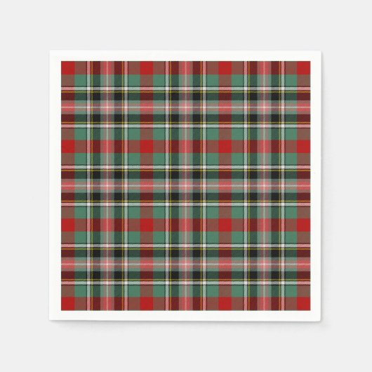 Clan Bruce von Kinnaird Tartan Serviette (Vorderseite)
