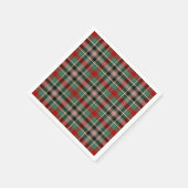 Clan Bruce von Kinnaird Tartan Serviette (Ecke)