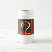Clan Bruce Wappen Abzeichen & Tartan Custom Bierglas (Mittel)