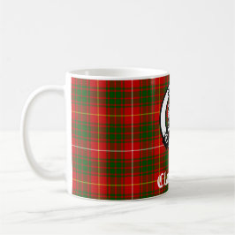 Clan Bruce Wappen Abzeichen & Tartan Kaffeetasse