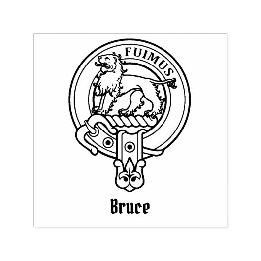 Clan Bruce Wappen Permastempel (Design)