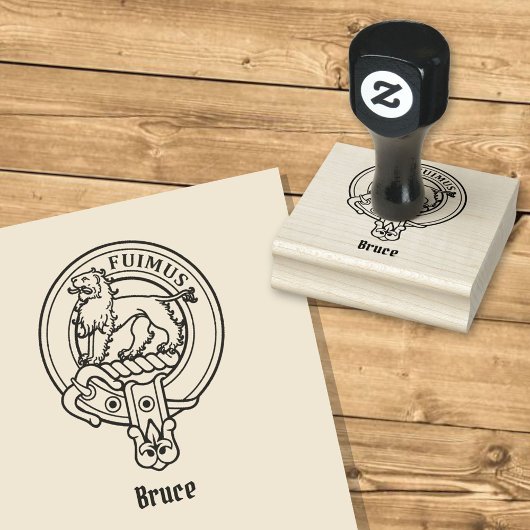 Clan Bruce Wappen Rubber Briefmarke Gummistempel