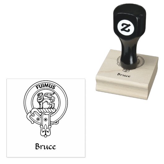 Clan Bruce Wappen Rubber Briefmarke Gummistempel (Stempel)