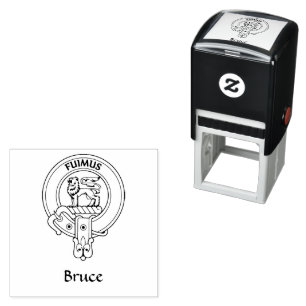Clan Bruce Wappen Rubber Briefmarke Permastempel