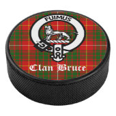 Clan Bruce Wappen Tartan Custom Eishockey Puck (3/4)