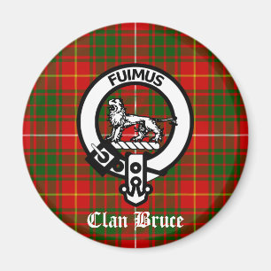 Clan Bruce Wappen Tartan Magnet