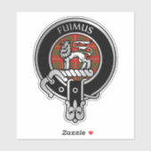 Clan Bruce Wappen & Tartan Sticker (Blatt)