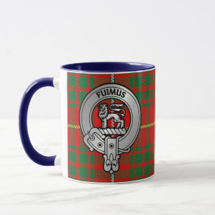 Clan Bruce Wappen & Tartan Tasse