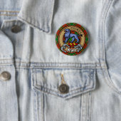Clan Bruce Wappen über die Jagd auf Tartan Button (Beispiel)
