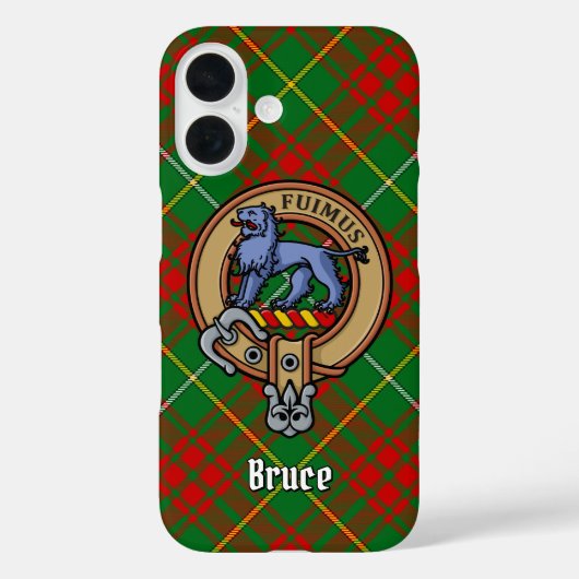 Clan Bruce Wappen über die Jagd auf Tartan Case-Mate iPhone Hülle (Rückseite)