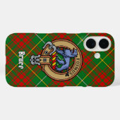 Clan Bruce Wappen über die Jagd auf Tartan Case-Mate iPhone Hülle (Rückseite (Horizontal))