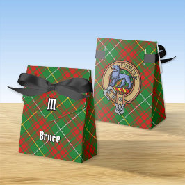Clan Bruce Wappen über die Jagd auf Tartan Geschenkschachtel
