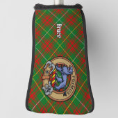 Clan Bruce Wappen über die Jagd auf Tartan Golf Headcover (Rotieren 90)
