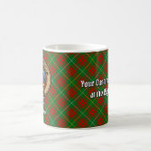 Clan Bruce Wappen über die Jagd auf Tartan Kaffeetasse (Mittel)