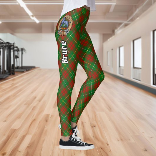 Clan Bruce Wappen über die Jagd auf Tartan Leggings