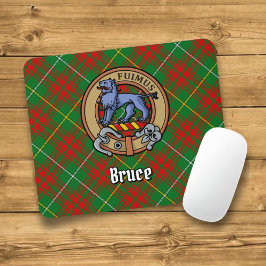 Clan Bruce Wappen über die Jagd auf Tartan Mousepad